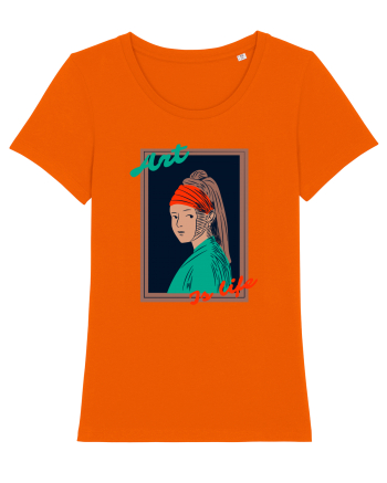 Art Is Life Bright Orange