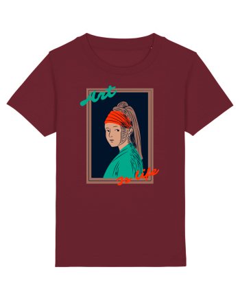 Art Is Life Burgundy