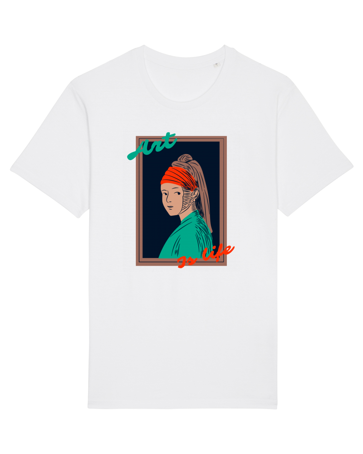 Tricou mânecă scurtă Unisex Rocker White