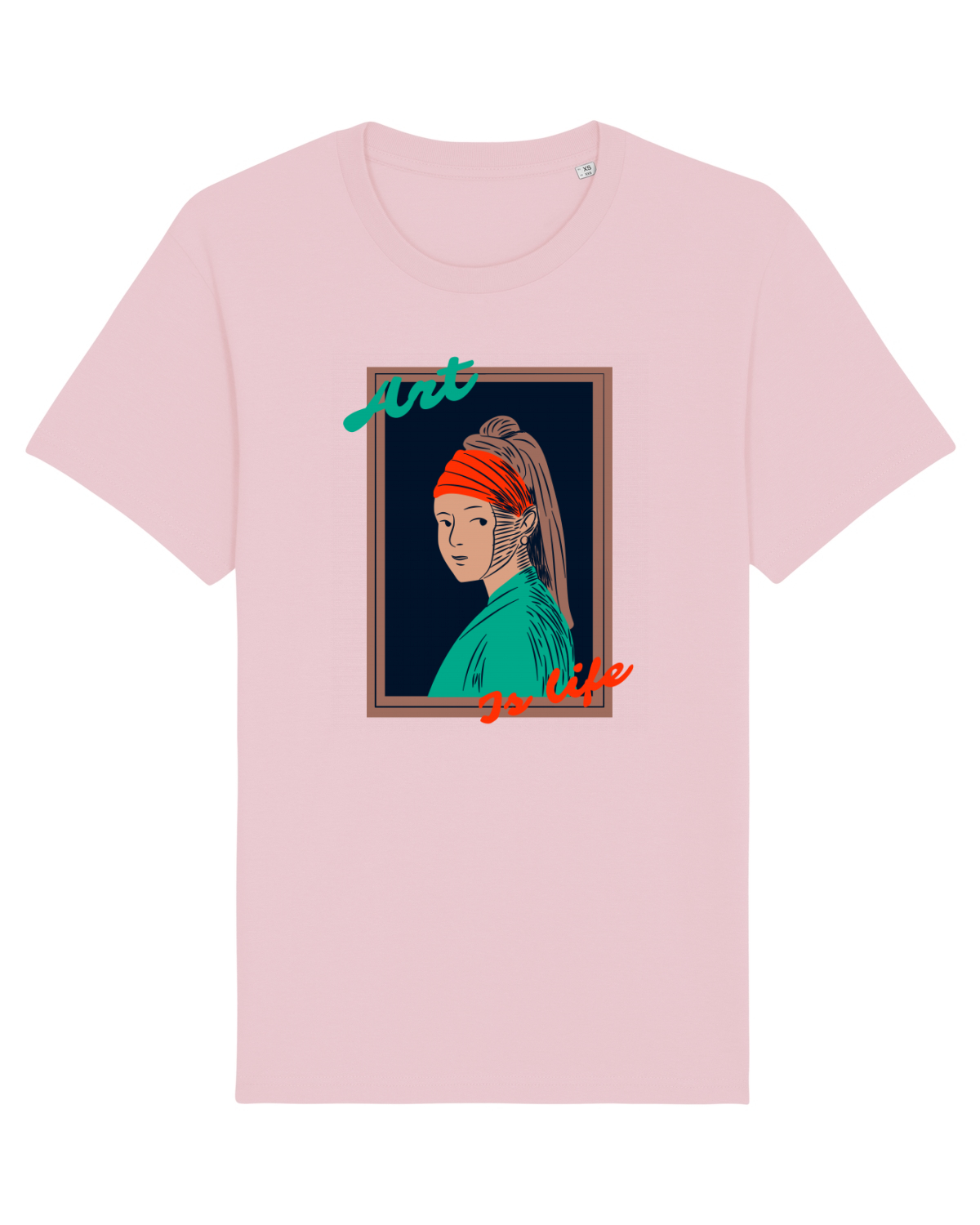 Tricou mânecă scurtă Unisex Rocker Cotton Pink