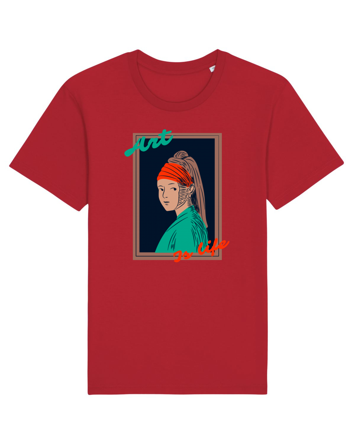 Tricou mânecă scurtă Unisex Rocker Red