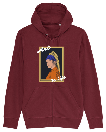 Art Is Life Burgundy