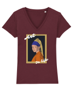Art Is Life Tricou mânecă scurtă guler V Damă Evoker