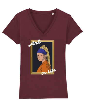 Art Is Life Burgundy