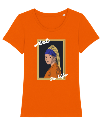 Art Is Life Bright Orange