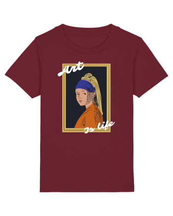 Art Is Life Burgundy