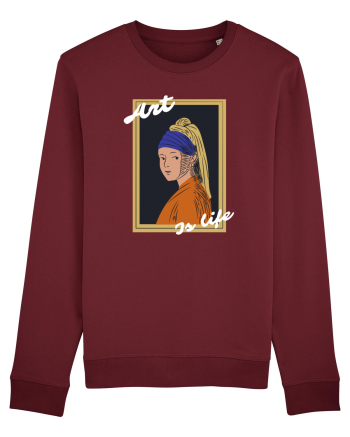 Art Is Life Burgundy