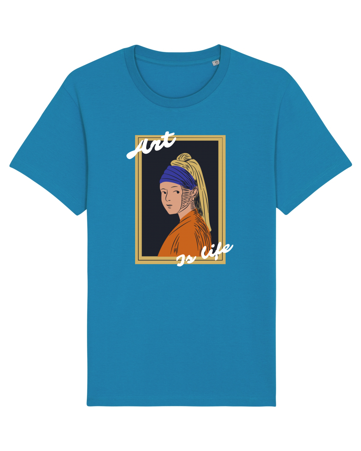 Tricou mânecă scurtă Unisex Rocker Azur