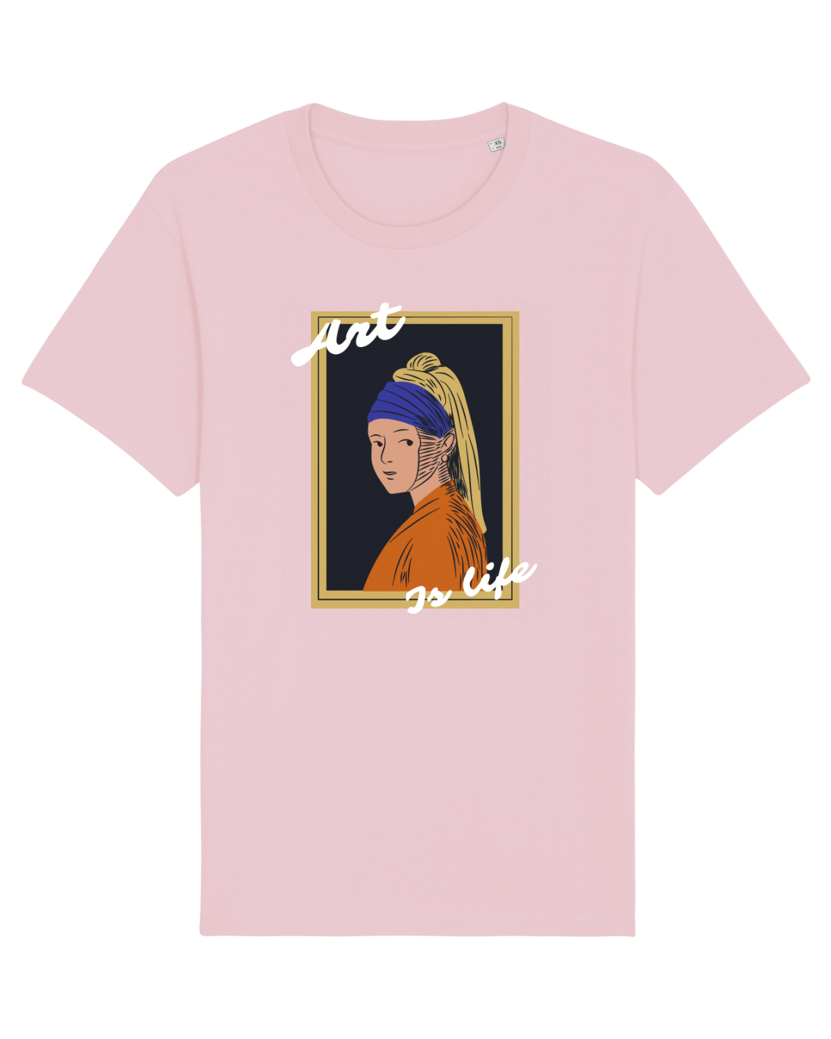Tricou mânecă scurtă Unisex Rocker Cotton Pink