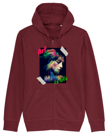 Art Is Life Burgundy