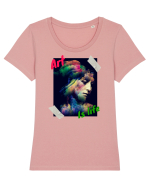 Art Is Life Tricou mânecă scurtă guler larg fitted Damă Expresser