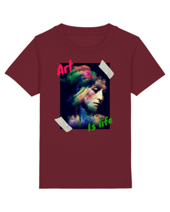 Art Is Life Burgundy