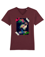 Art Is Life Tricou mânecă scurtă guler V Bărbat Presenter
