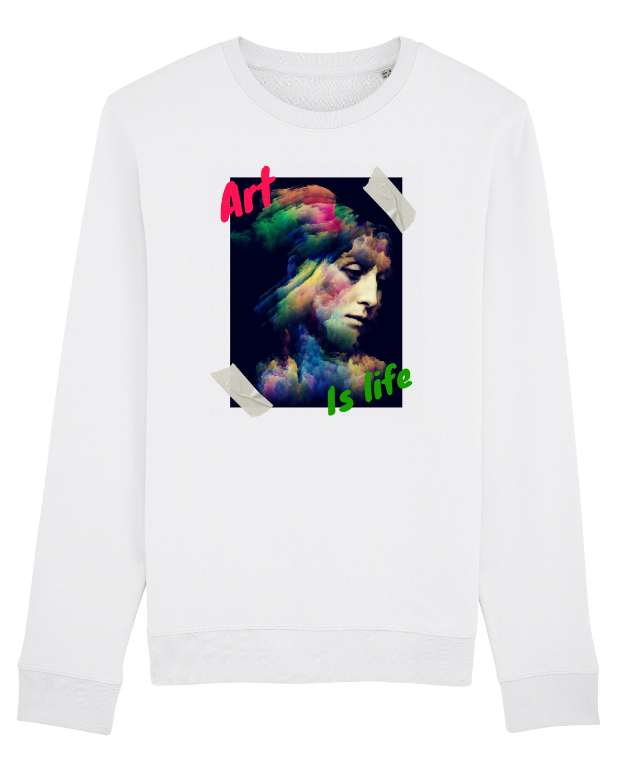 Bluză mânecă lungă Unisex Rise White