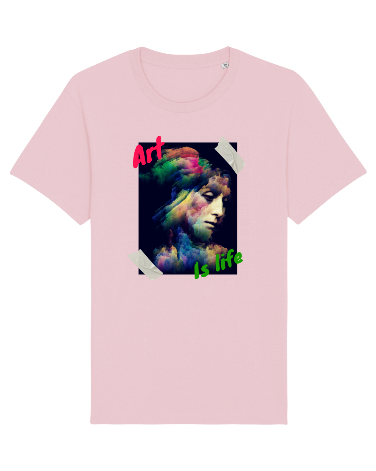 Tricou mânecă scurtă Unisex Rocker Cotton Pink