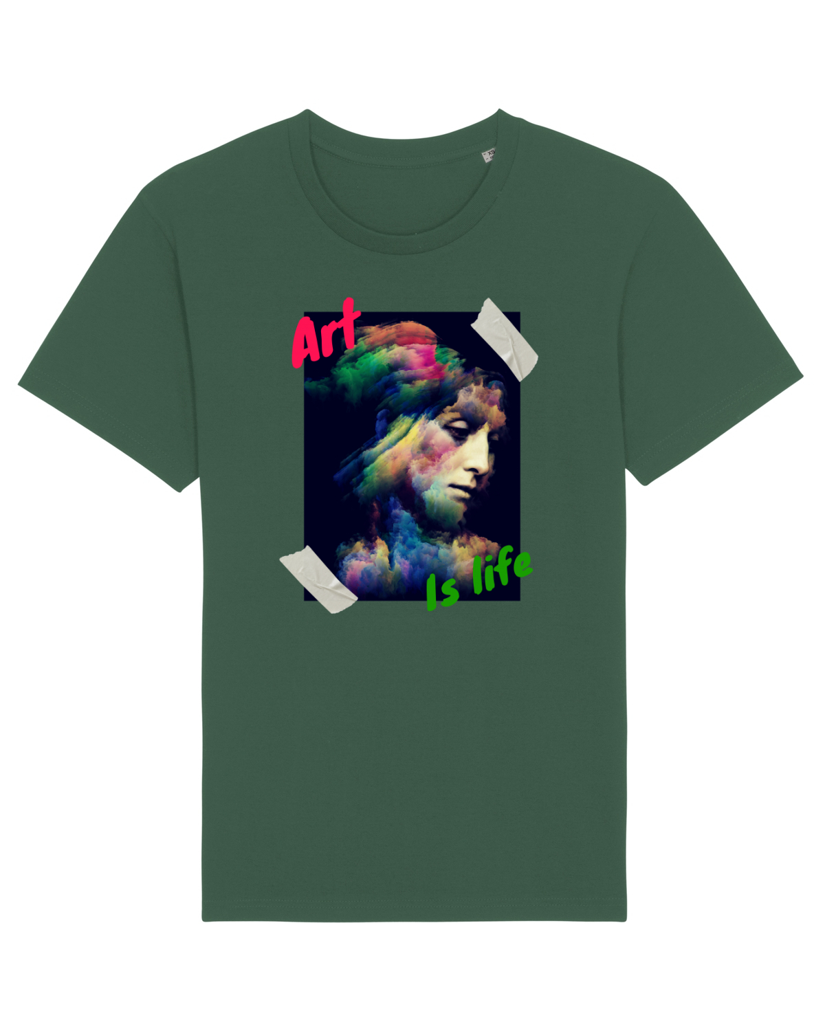 Tricou mânecă scurtă Unisex Rocker Bottle Green