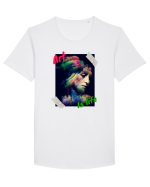 Art Is Life Tricou mânecă scurtă guler larg Bărbat Skater