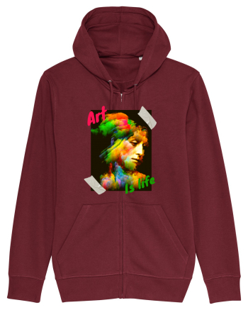 Art Is Life Burgundy