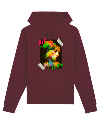 Art Is Life Burgundy