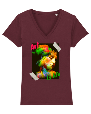 Art Is Life Burgundy