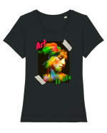 Art Is Life Tricou mânecă scurtă guler larg fitted Damă Expresser