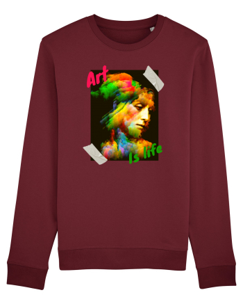 Art Is Life Burgundy