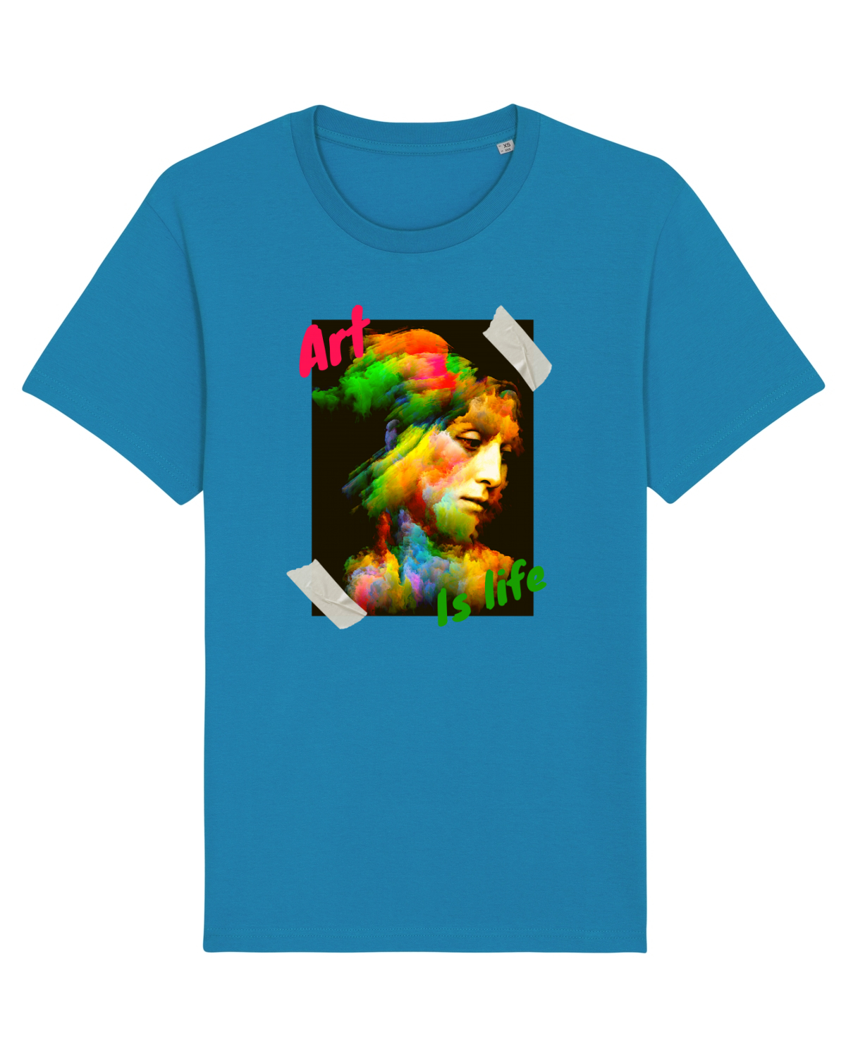 Tricou mânecă scurtă Unisex Rocker Azur