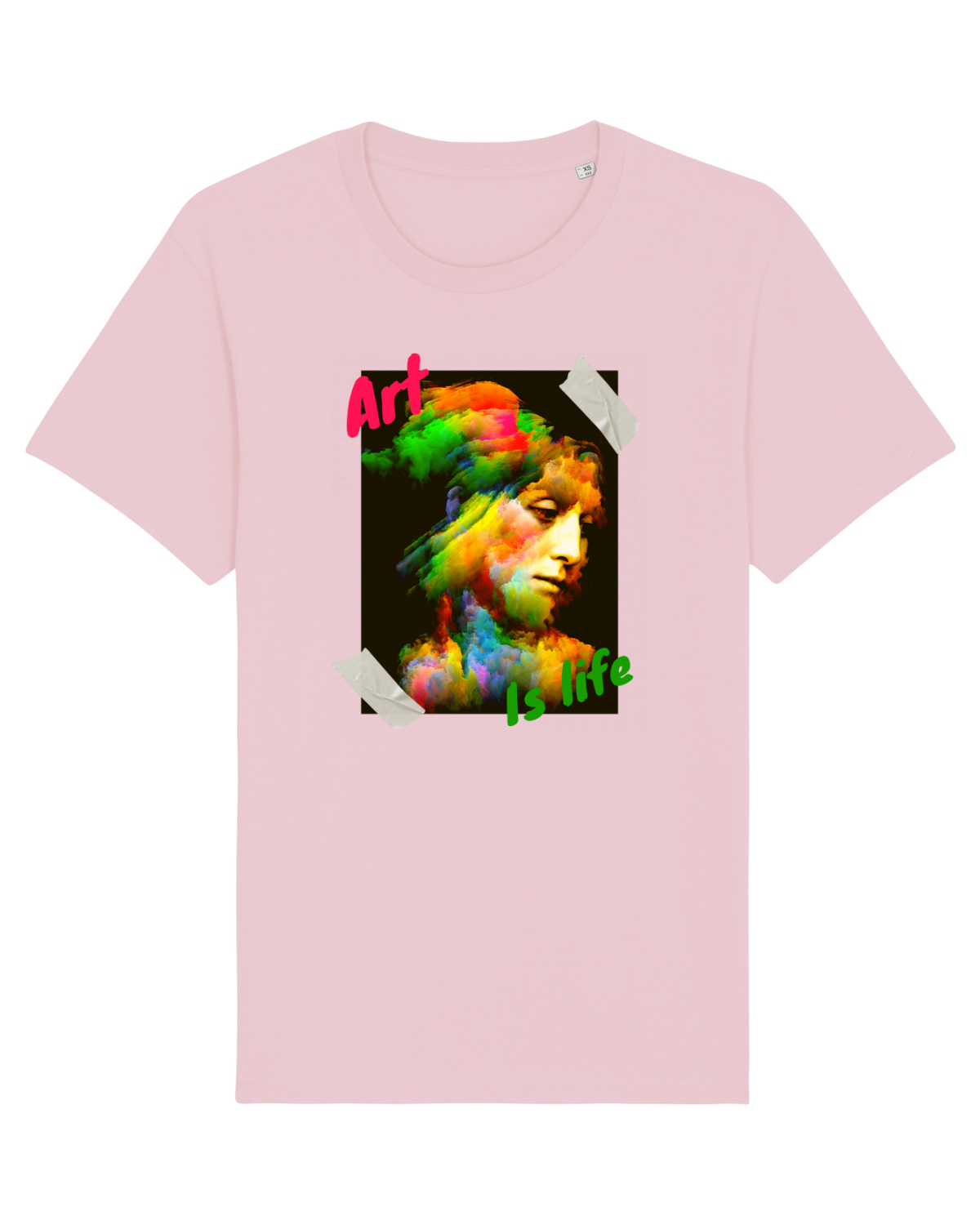Tricou mânecă scurtă Unisex Rocker Cotton Pink