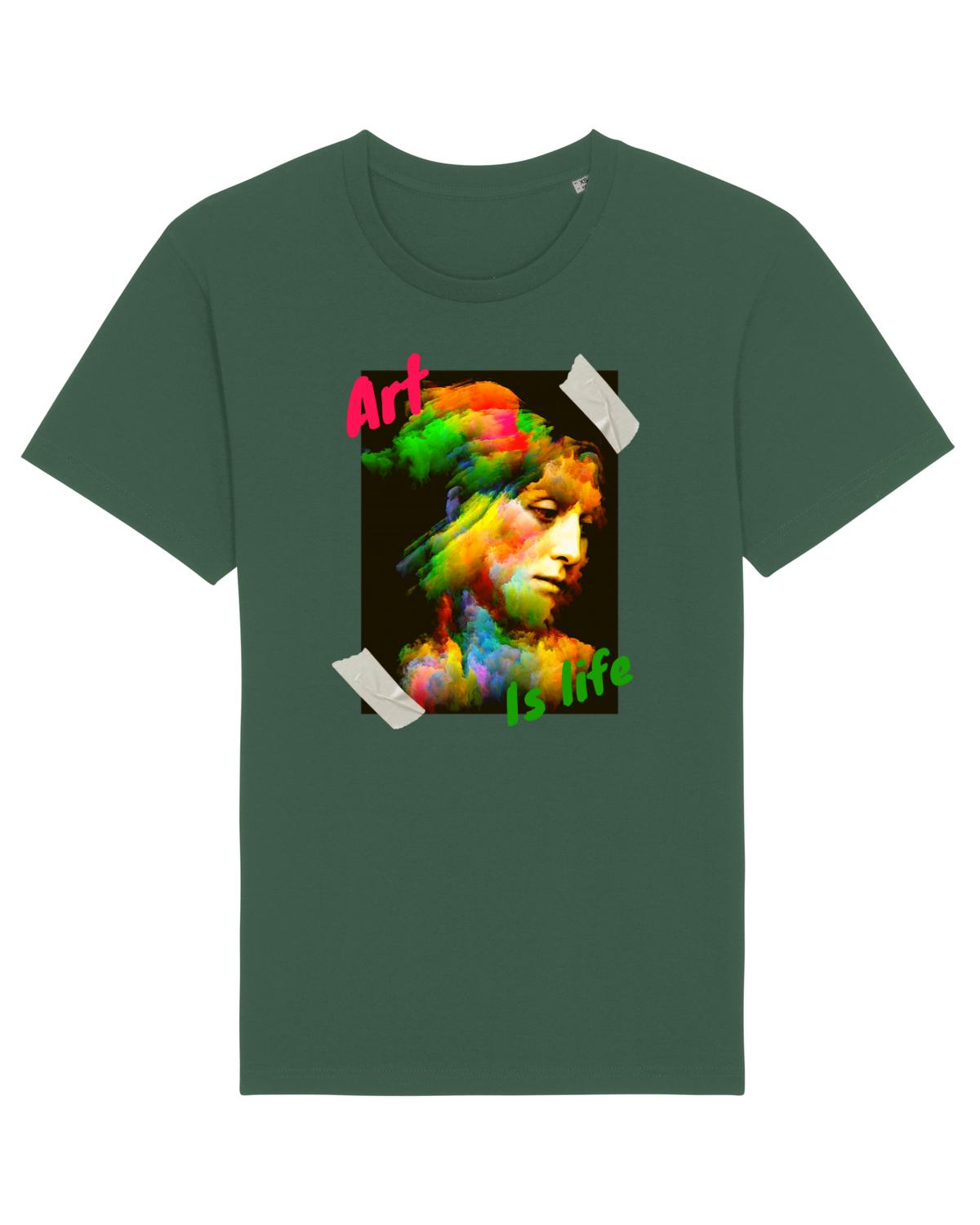 Tricou mânecă scurtă Unisex Rocker Bottle Green