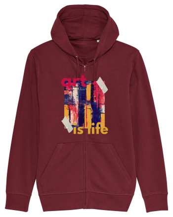 Art Is Life Burgundy