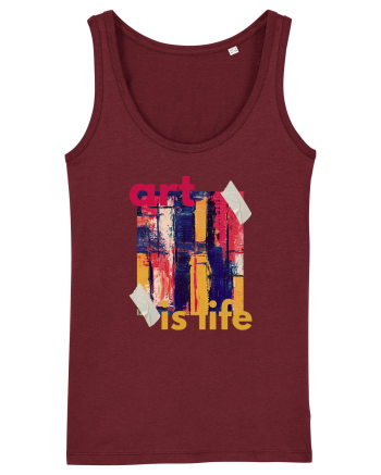 Art Is Life Burgundy