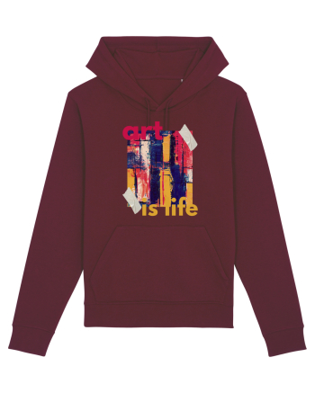 Art Is Life Burgundy