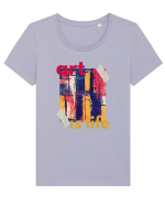 Art Is Life Tricou mânecă scurtă guler larg fitted Damă Expresser
