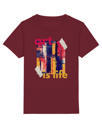 Art Is Life Burgundy