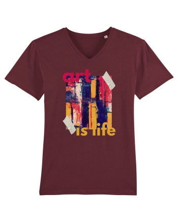 Art Is Life Burgundy