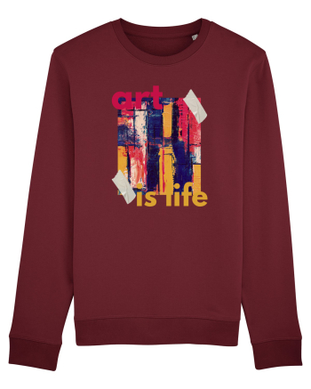 Art Is Life Burgundy