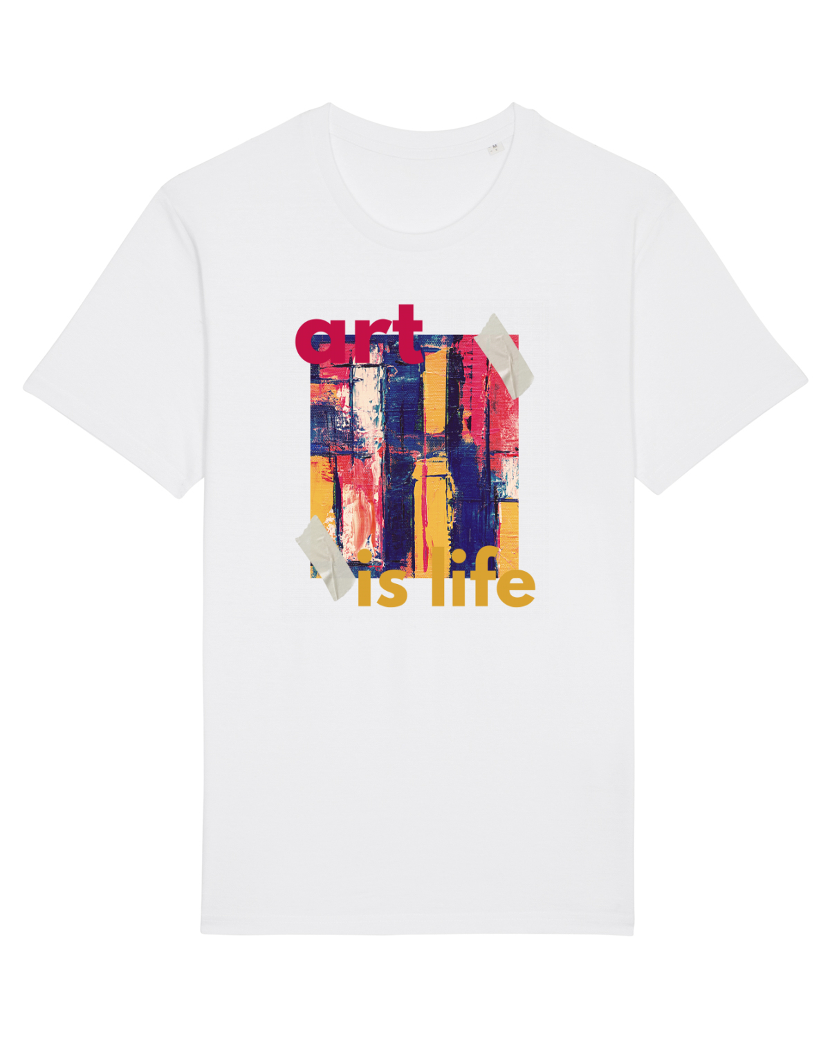 Tricou mânecă scurtă Unisex Rocker White