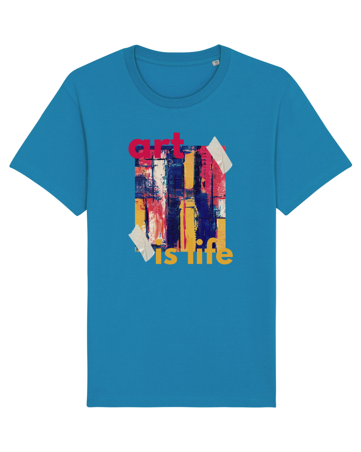 Tricou mânecă scurtă Unisex Rocker Azur