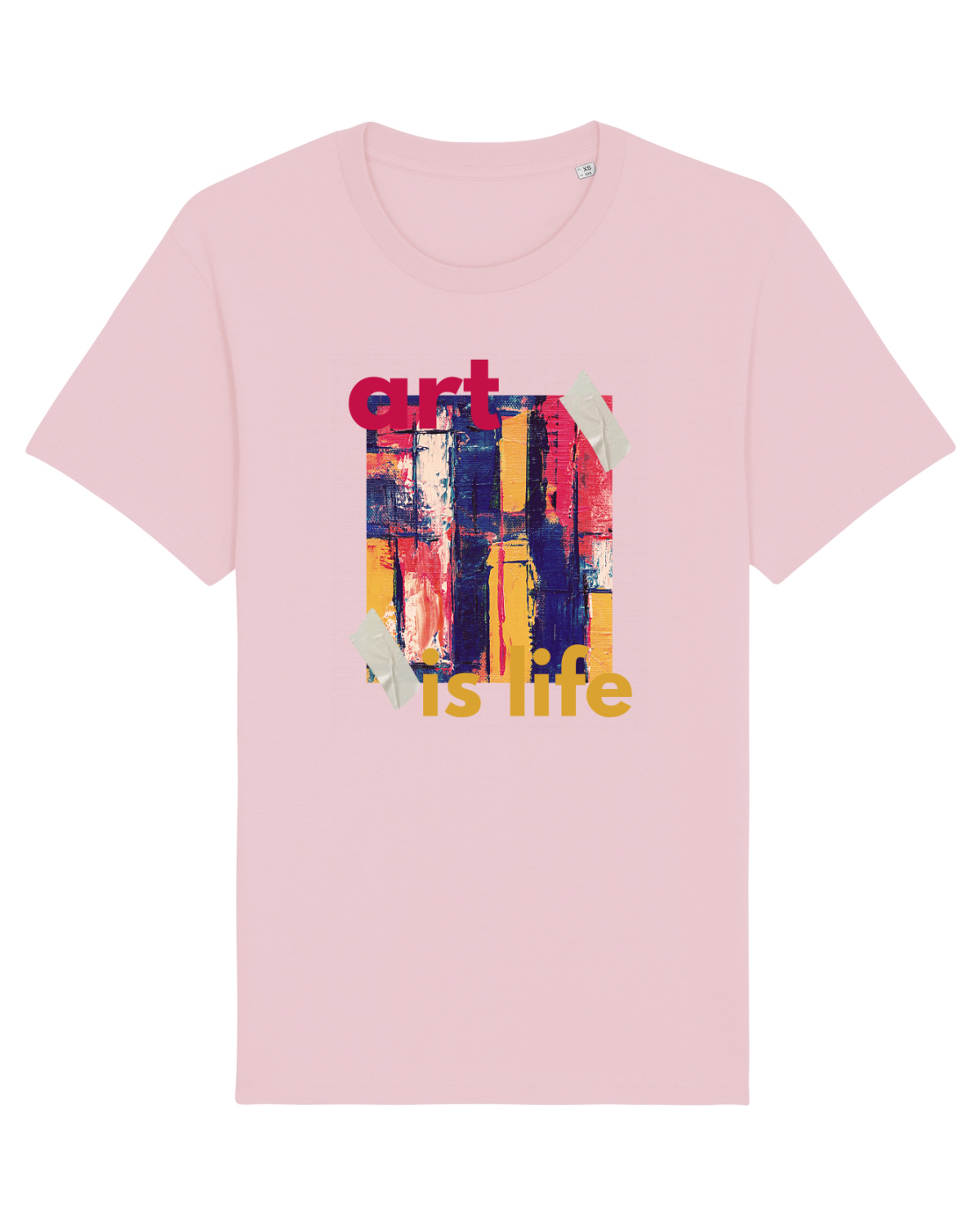 Tricou mânecă scurtă Unisex Rocker Cotton Pink