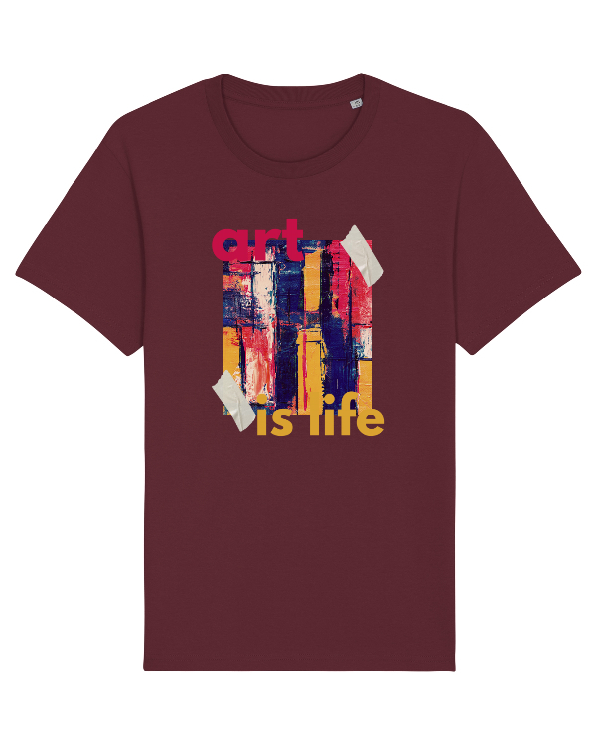 Tricou mânecă scurtă Unisex Rocker Burgundy