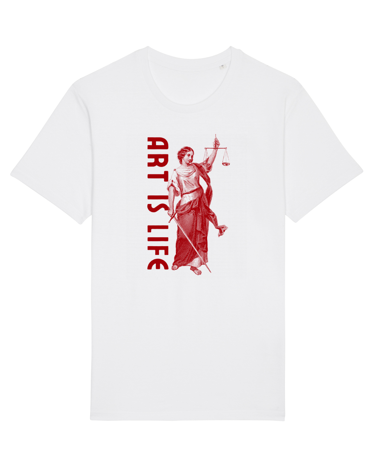 Tricou mânecă scurtă Unisex Rocker White