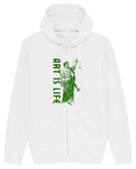 Art Is Life Hanorac cu fermoar Unisex Connector