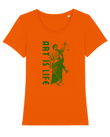Art Is Life Bright Orange