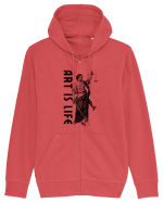 Art Is Life Hanorac cu fermoar Unisex Connector