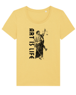 Art Is Life Tricou mânecă scurtă guler larg fitted Damă Expresser