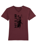 Art Is Life Tricou mânecă scurtă guler V Bărbat Presenter