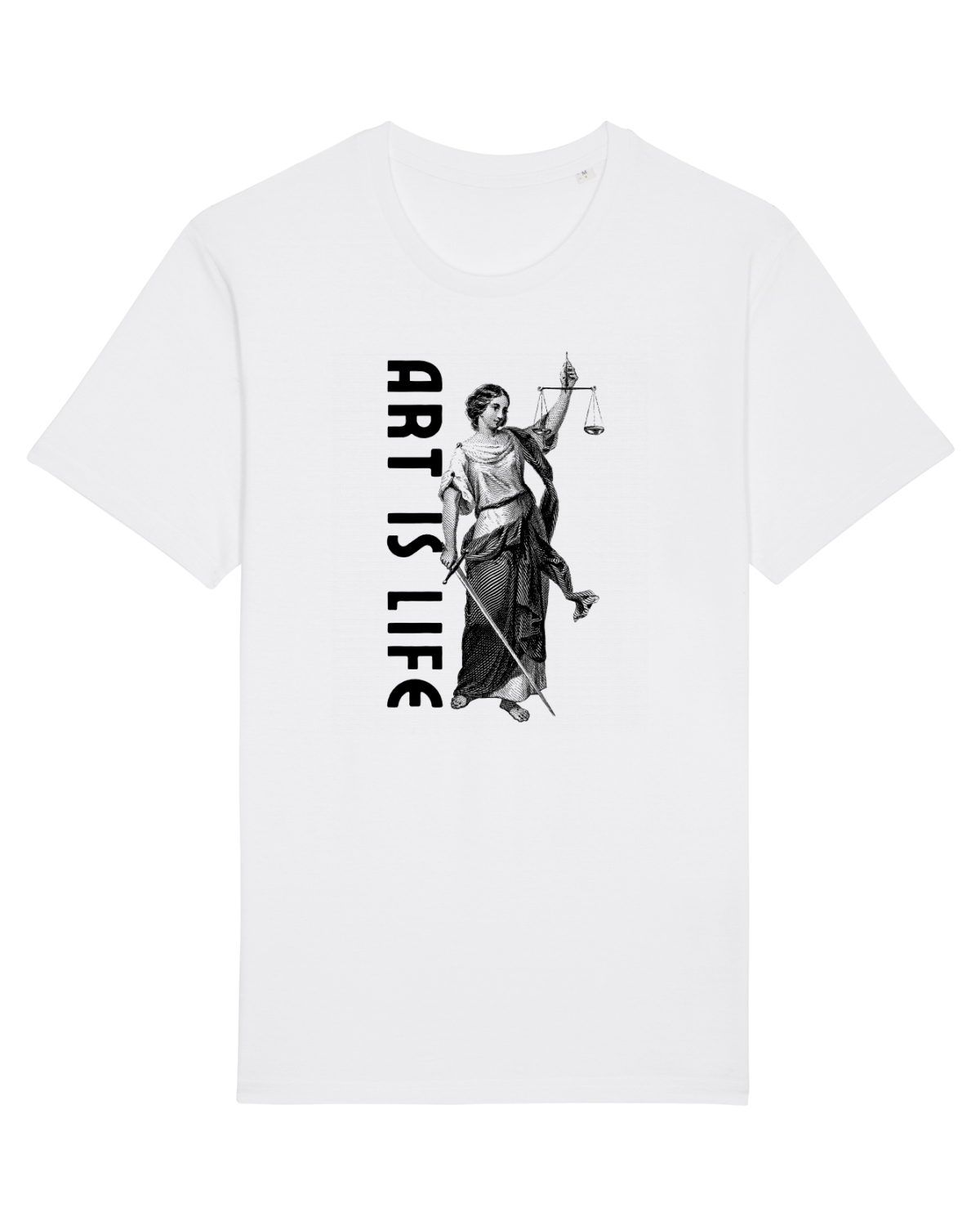 Tricou mânecă scurtă Unisex Rocker White