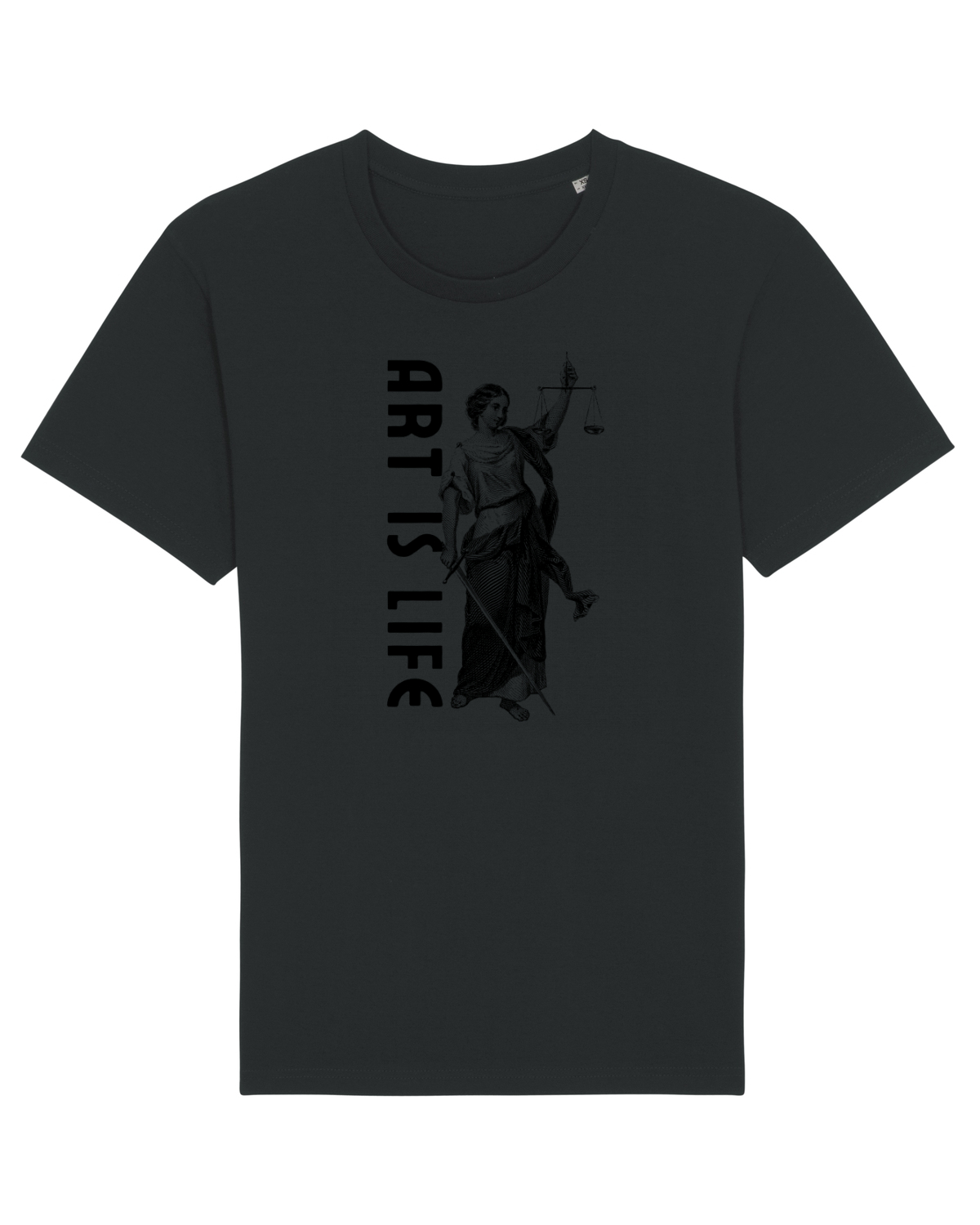Tricou mânecă scurtă Unisex Rocker Black