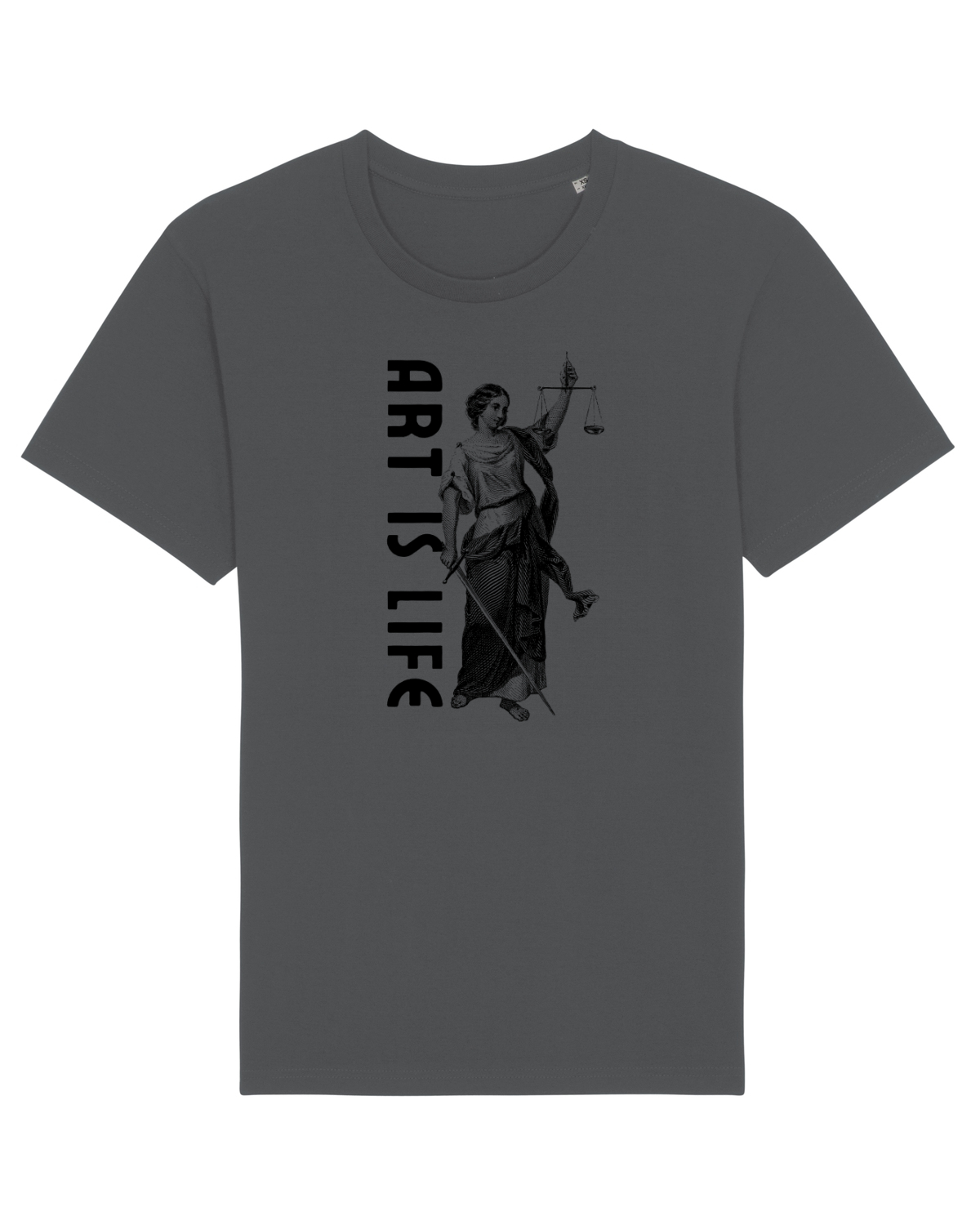 Tricou mânecă scurtă Unisex Rocker Anthracite