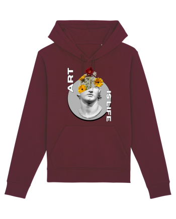 Art Is Life Burgundy